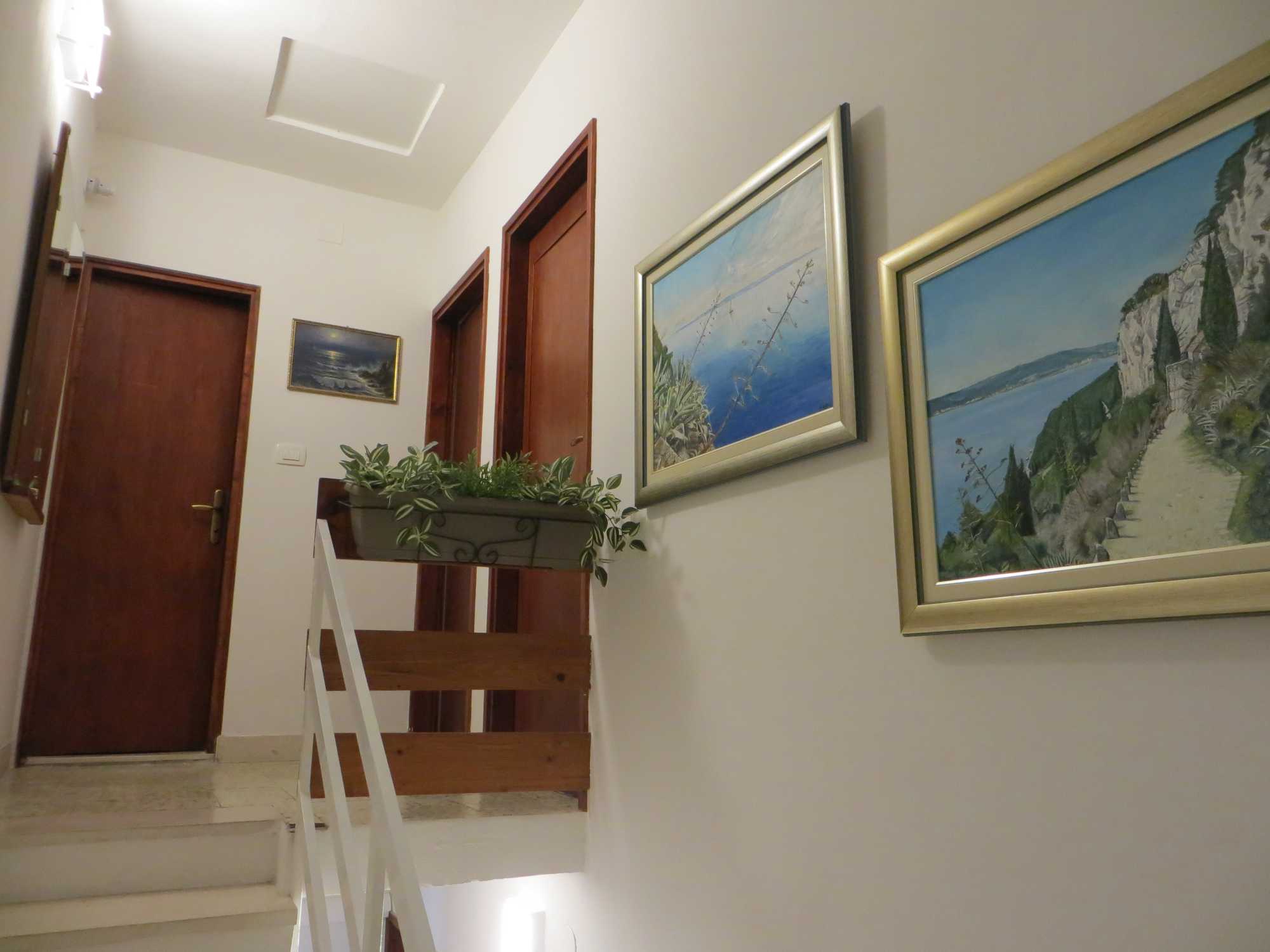 internal staircase and artwork